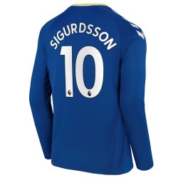 Camisola Everton Gylfi Sigurosson 10 Equipamento Primeiro 2021-2022 Manga Comprida